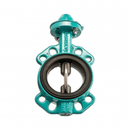 Дисковый затвор BVF-S-350-F (ДУ350, FKM, диск. нерж. сталь)
