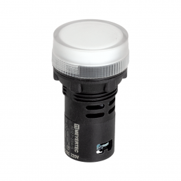 Сигнальная LED лампа, белый, 220V AC/DC IP65 MT22-SA31